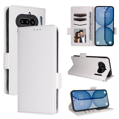 �X�}�z�P�[�X �Ή��@�� for Nothing Phone (4a) �X�}�z�P�[�X�y�t���b�v�X�^���h�E�}�O�l�b�g�J�E�J�[�h�X���b�g�t���E�H���b�g�z White
