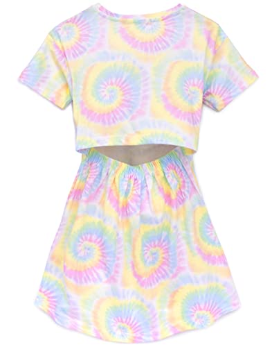 Barbie Dress Girls 2 Pack Kids Purple Tie Dye Open Back Summer Outfit 11-12 Years3