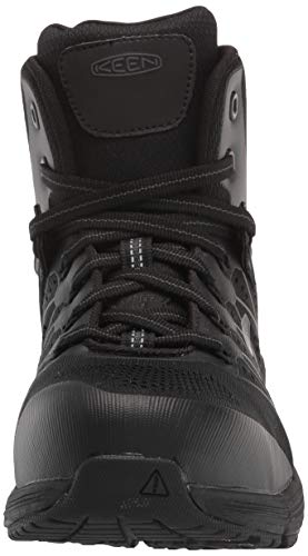 KEEN Utility mens Vista Energy Mid Composite Toe Work Construction Shoe, Black/Raven, 8 Wide US