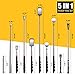 Telescoping Magnetic Pick Up Tool Kit with 1 lb and 15 lb Pickup Rod, Round and Square 360 Swivel Adjustable Inspection Mirror and Flexible Flashlight, Birthday Gifts for Men, Husband, Boyfriend