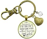 Gutsy Goodness Aunt Keychain Because Of Your Love Sentimental Gift Family Jewelry