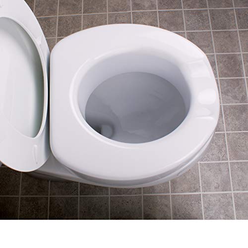 Carex FGB32000 0000 Toilet Seat Riser With Quick-Lock, Raised Toilet Seat Adds 4 Inches Of Height To Toilet thumb #4