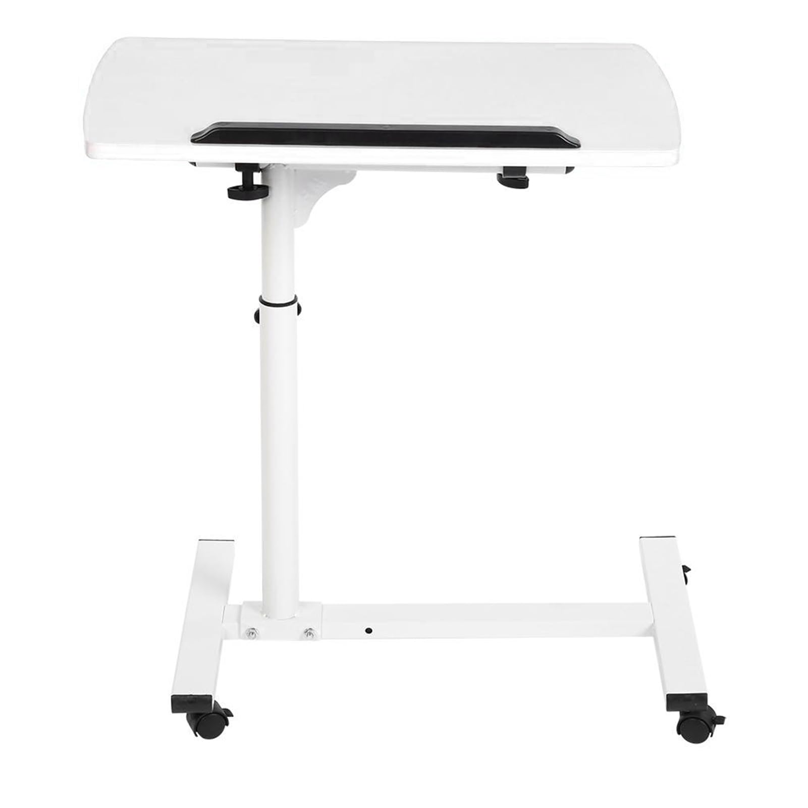 Bureau d'ordinateur portable réglable et mobile blanc POENVFPO