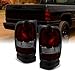 For Dodge Ram 1500/2500/3500 Pickup Truck Red Smoked Tail Lights Brake Lamps Replacement Left + Right