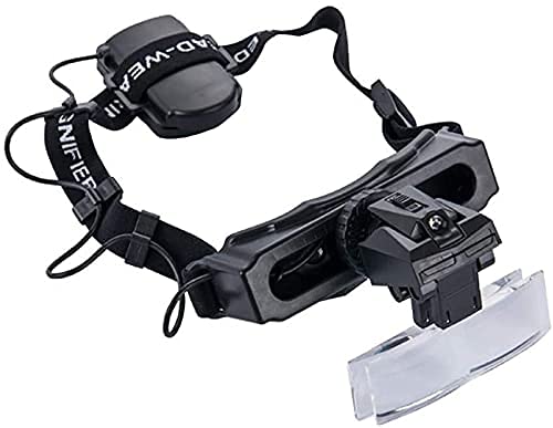 Lupa de joyería manos libres contra la fatiga visual con luz LED integrada 3