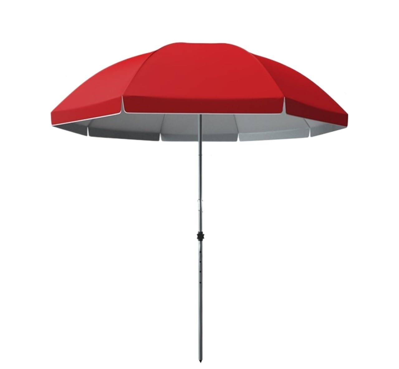 Sombrilla de terraza 2.78m color rojo protección solar sin base 8