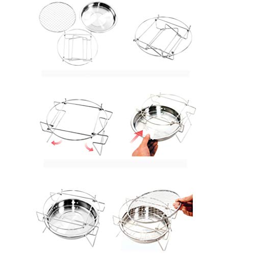 YIJU Churrasqueira Portátil Dobrável para Acampamento Grelhador a Carvão Ferramenta de Fogão de Emer