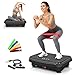 HomeFitnessCode Mini Vibrationsplatte für Frauen - Vibrationsgerät mit Mehreren Intensitätsstufen + Vorprogramm Vibrationstrainer Zuhause für Abnahme Muskelaufbau Ganzkörpertraining, Schwarz