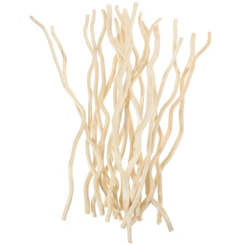 Tofficu 20pcs Natural Dried Tree Branches, Wood Craft Sticks Natural Willow Twigs Decorative Dry Branch Snowman Crafts DIY Kit for DIY Crafts Photo Props