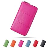 portemonnaie pink ❤Material: 100% Marke neu und hohe Qualität. echtes PU leder. eißverschluss und hasp verschluss; Weich und langlebig; Zipper mit eleganten, schönen und schönen herzen; Gold-hardware sorgt für langlebigkeit des reißverschlusses über zehn Jahre und schützt Ihre ID-karte, kreditkarte.