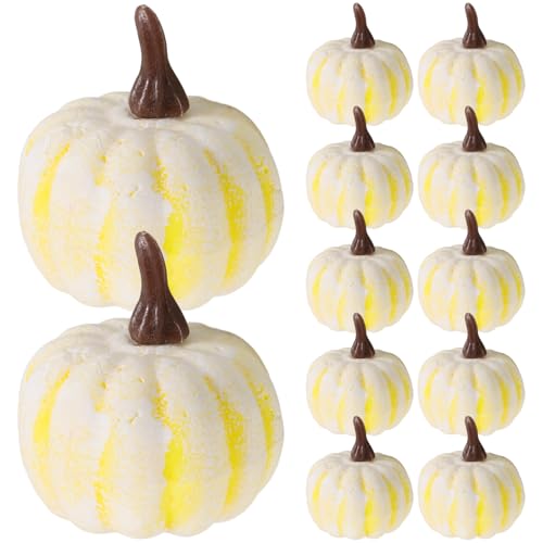 Vaguelly 12stücke Simulierte Kleine Kürbis Modell Schaumstoff Kürbis Dekoration Thanksgiving Tag Ornament Für Herbstdeko