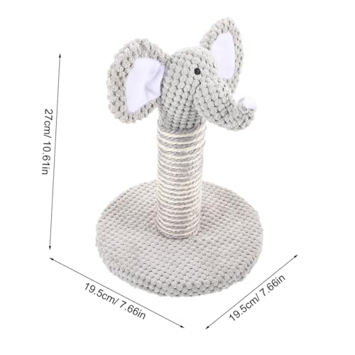 Rascador para gato kit 2 piezas estilo elefante y cebra miniatura 2
