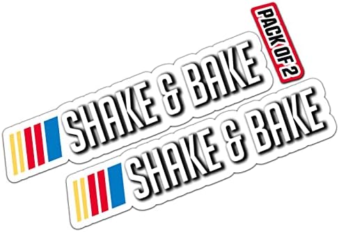 Imperial Vibes | Shake and Bake Funny Car Decal Funny Sticker Car Truck Van SUV Window Wall Cup Laptop Tumbler 2 Pack 5 X 1.8 inches -Imp 24