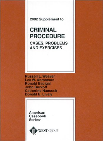 Criminal Procedure, Cases, Problems and Exercis... 031426454X Book Cover