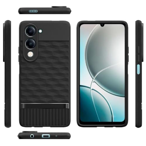 Image of Shockproof Case for Vivo Y19 / U3 / U20 | Full Camera Protection | TPU Flexible Back Cover for Vivo Y19 / U3 / U20 (Matte Black)