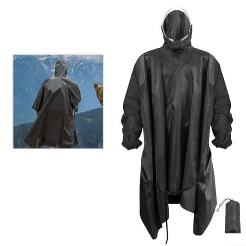 Poncho de lluvia impermeable que cubre la mochila de senderismo 7