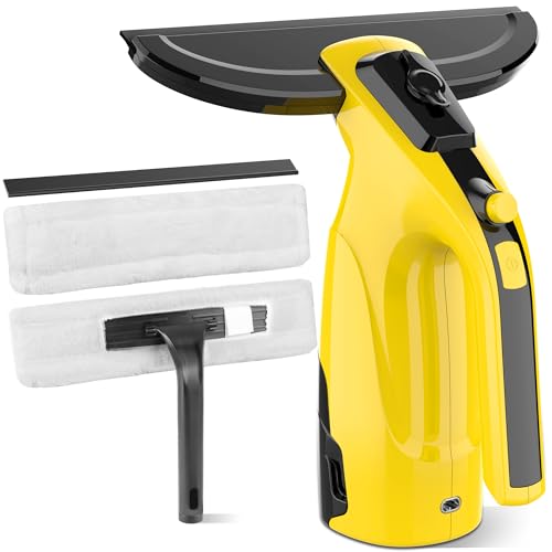 Rechargeable Window Vac Cleaner with Spray, 200ml Tank