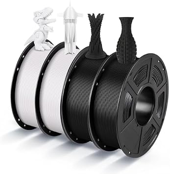 (Anycubic Filament Bundle 4KG ) Anycubic Kobra 3 Max Combo 3D Printer, Support Multi Color Printing 600mm/s High-Speedr + ANYCUBIC PLA 3D Printer Filament 2 Pack of Black & 2 Pack of White