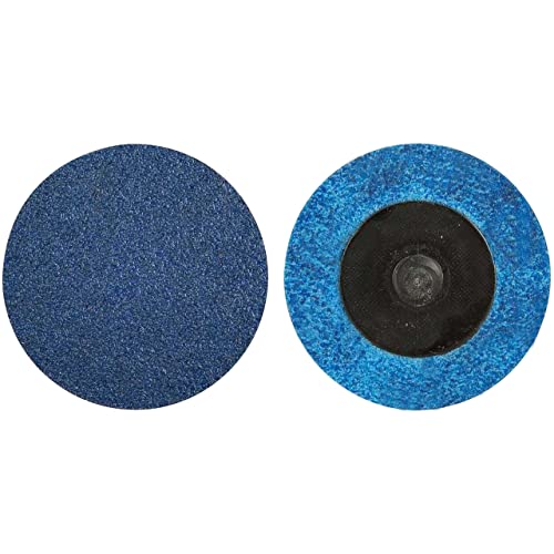 Norton 66261121044 1-1/2” BlueFire R884P TR (Type III) Quick-Change Cloth Discs, 80 Grit, Zirconia Alumina, 100 Pack