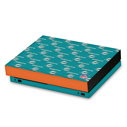Skin Xbox One X Miami Dolphins NFL - Autocollant vinyle protection console jeu vidéo