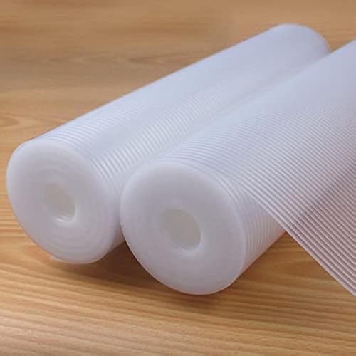 Image of Drawer Liners for Kitchen, Shelf Liners, Washable Oil-Proof Cabinet Liner for Refrigerator, Cabinet, Drawer, Storage, Shelves, Non-Slip Shelf Liner (17.5 Inches x 20 FT x 2 Rolls) Clear