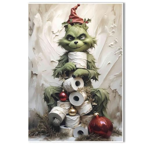 Grinches Christmas Tree of Art Print Funny Poster Wall Art