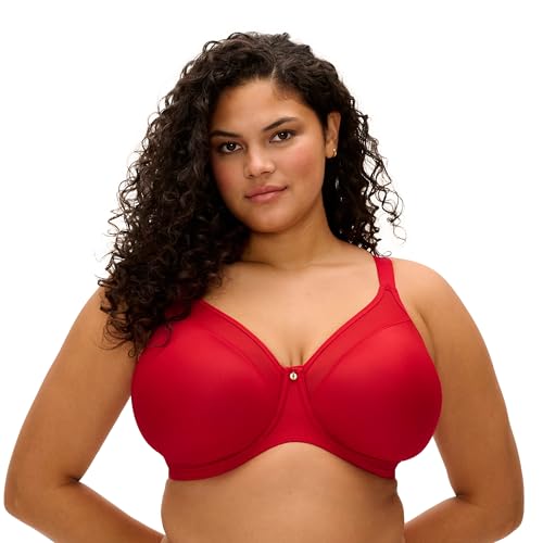 Elomi - Reggiseno sagomato liscio con ferretto, Rosso (Haute Red), 3G