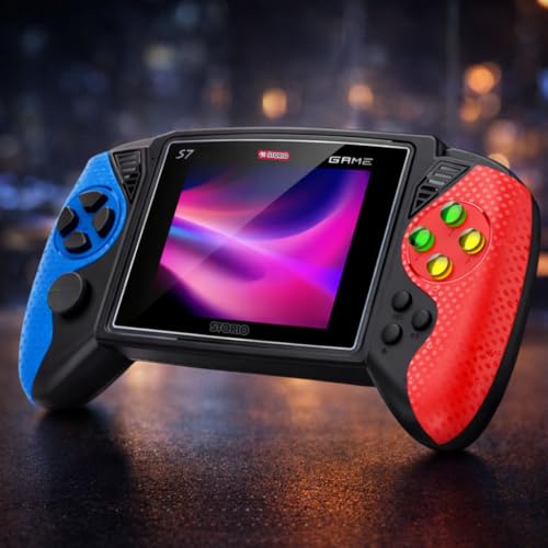 Image of Storio S7 Portable Retro Handheld Game Console for Kids | 620 Preloaded Classic Games | 3.5 Inch Color Screen | Built-in Rechargeable Power Cell | TV Output Video Game Player