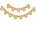 Pink And Gold Glitter Minnie Happy Birthday Banner Girls Birthday Themed Party Decoration