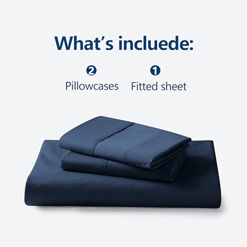 Zaizaihome 600 Thread Count Fitted Sheet Full Size, 100% Egyptian Cotton, 3-Piece Set (1 Fitted Sheet, 2 Pillowcases), Sateen Weave, Ultra Soft Breathable,16 Inch Deep Pocket Bed Sheet thumb #3