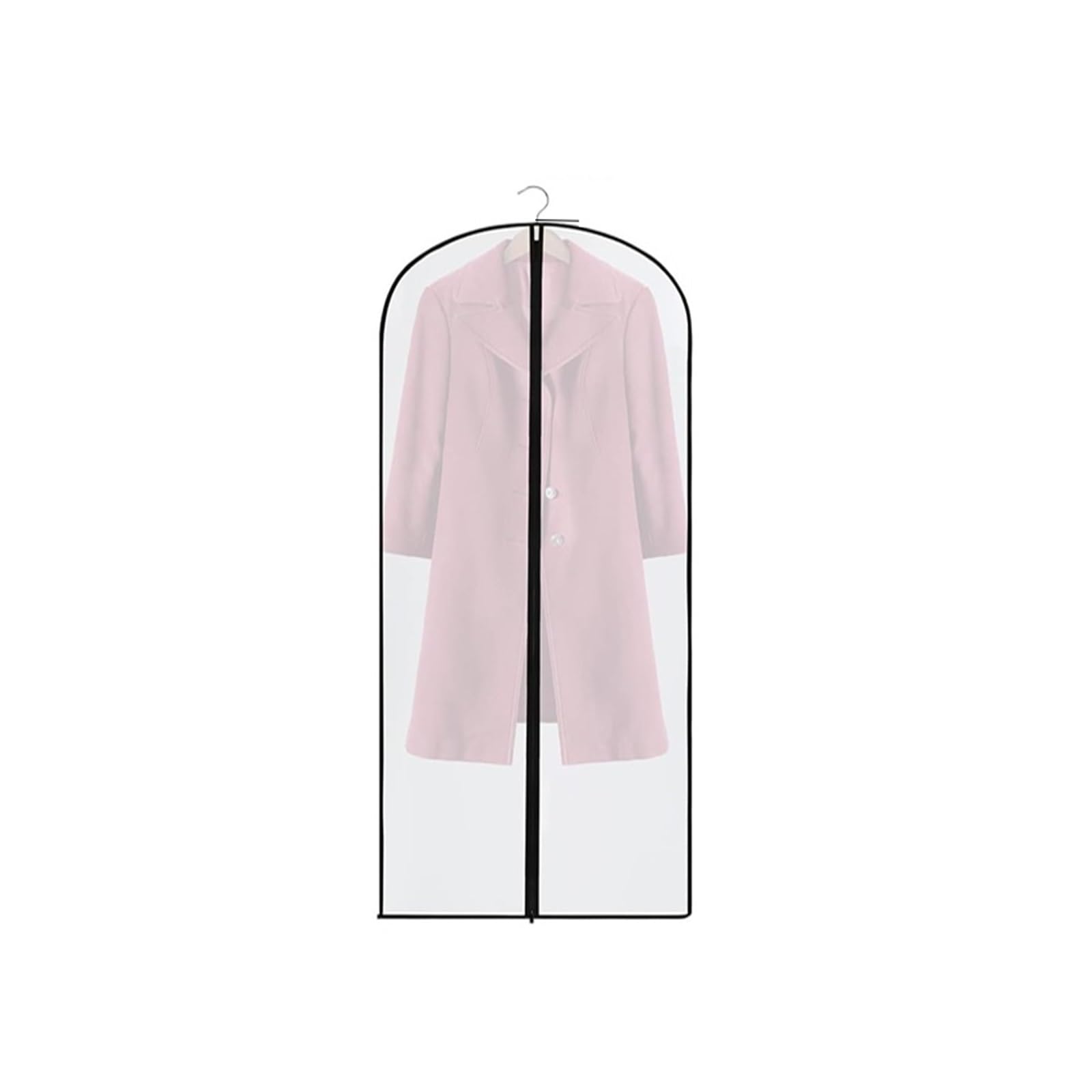 clothes dust bag Clothes Hanging Dust Cover Suit Coat Wedding Dress Storage Wardrobe Clothing Organizers With Zipper for home(60X120CM,3PCS)