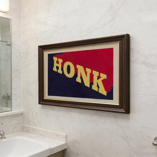Cadre à suspendre Ed Ruscha Honk impression giclée vintage - 5