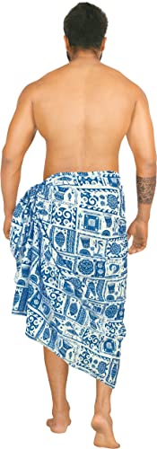 LA LEELA Men's Sarong Wraps Swim Beach Cover Ups2