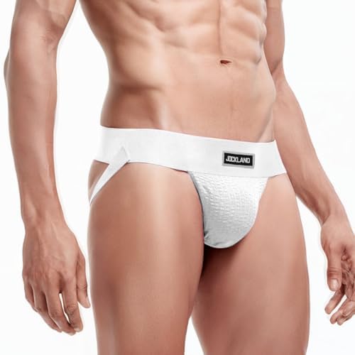 Jock Straps for Men, 3" Wide Band Athletic Supporter Underwear