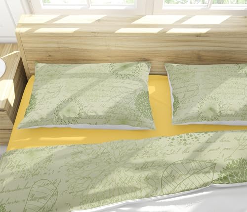 Housse de couette King Size imprimé vintage 200x250cm avec taies