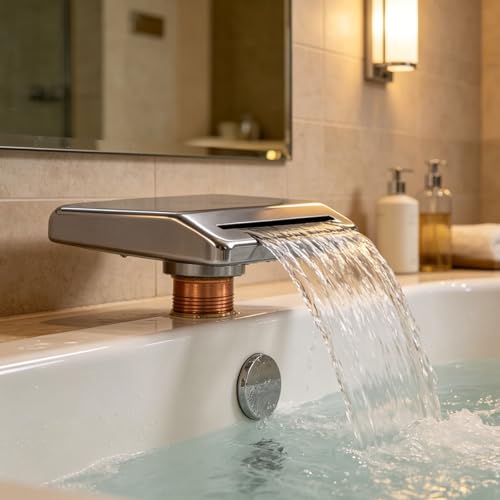 Robinet cascade bec carré en acier : créez votre oasis de sérénité à la maison - 6