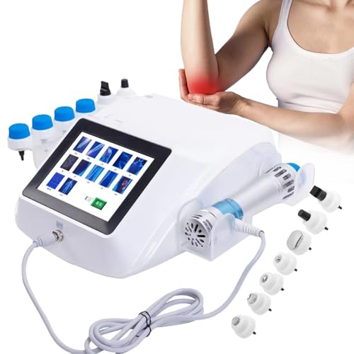 KYZTMHC Instrumento de Fisioterapia por Ondas de Choque, máquina Multifuncional de Terapia de Ondas de Choque extracorpóreas, con 7 Cabezales de Masaje y Pantalla, para Tratar la disfunción eréctil