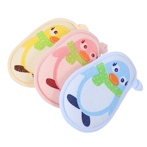 Beaupretty 3Piezas Esponjas de Ducha Bebés de Colores y Exfoliantes Baños Relajantes y Cuidado Infantil