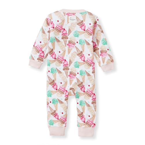 Burt's Bees Baby Boys Sleep and Play PJs, 100% Organic Cotton One-Piece Zip Front Romper Jumpsuit Pajamas
