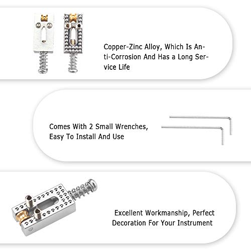 Pont de guitare électrique 6 Pcs avec 2 Pcs clefs à molette, Selles de Pont de Guitare Remplacement Pièces détachées… - Les Beatles, Paul McCartney, John Lennon, RIngo Starr, George Harrison Pont de guitare électrique 6 Pcs avec 2 Pcs clefs à molette, Selles de Pont de Guitare Remplacement Pièces détachées… – Image 7