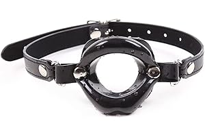 Silicone Open Mouth Gag with Black Lip Shape and O-Ring: Unleash the Ultimate Oral Pleasure