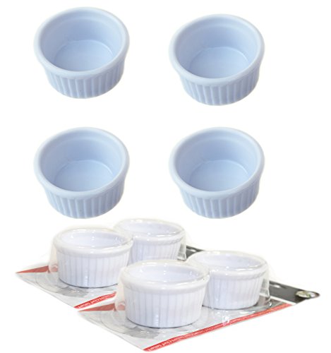 Pack of 4 Plastic Dip Bowls, Condiment Sauce Cups, 2 Oz
