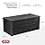 Keter Westwood 570L Storage Box, All-Weather Resin Deck Box and Stylish Outdoor Bench with Piston-Assisted Lockable Lid and Side Handles, Dark Grey