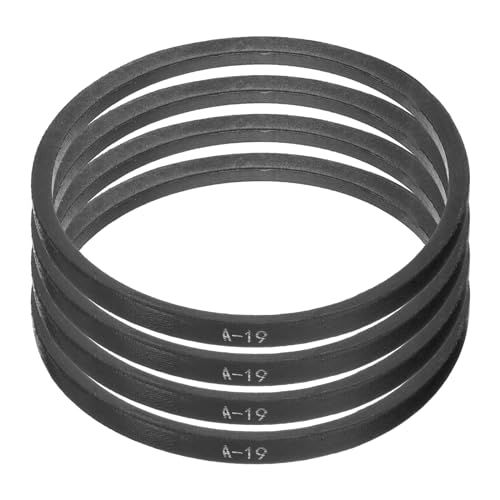 Image of uxcell 4pcs A19 or 4L210 Classic Wrapped Rubber V-Belt, 19 inch(480mm) Inside Circumference, A Profile V Belt