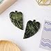 KatLin 1pc Natural Stone Green Jade Xiuyu Jade Leaf Shape Stone Crafts Carving Material Spiritual Meditation Quartz for Home Decoration Ornaments