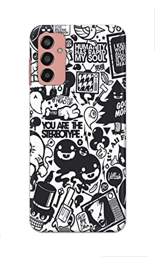 Image of Printed Hard Back Cover Case for Samsung Galaxy F13 4G Back Cover (Mixed Cartoon) -702