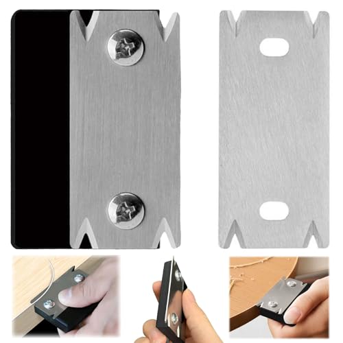 FUYTSUO 2 Piezas Recortadora De Bordes para Carpintería, Cepilladora De Bordes Manual, Cepilladora Manual para Rebabas, para Acabados De Carpintería O Mejoras para El Hogar