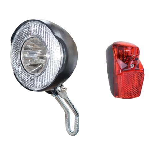 LED Beleuchtungsset batteriebetrieben 30 Lux Vorderlicht Rücklicht inkl....