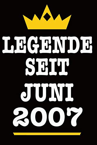 Legende seit Juni 2007: Vervollkommnen Sie für Notizen, positives Zitat, Notizbuch, 120 Seiten, Gästebuch, Geburtstag, Geschenk für co, 13. ... Geschenk der Geburt, Mann und Frau von 13