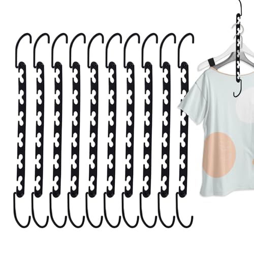 Cintre à vêtements sauvegarde d'espace support de stockage dressing 10x - 7